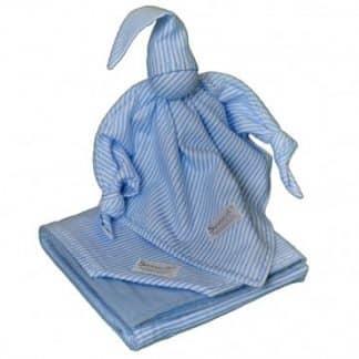 Blue Stripe Set - Boys Baby Gift Set Blankets